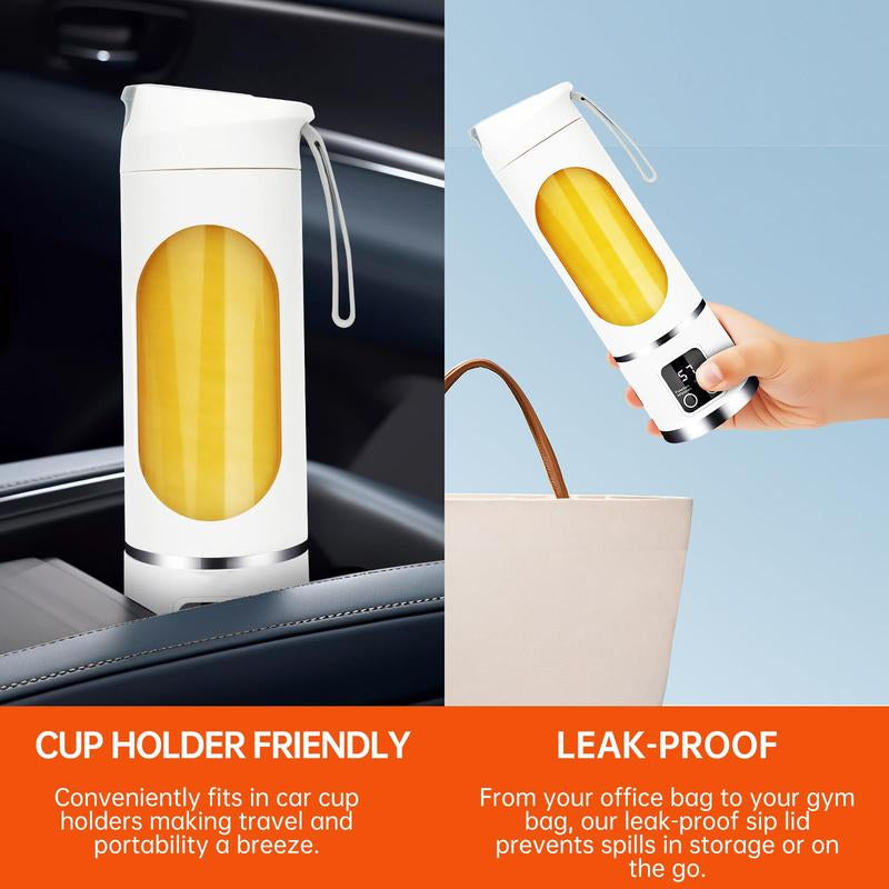 【2026】 Best Portable Juicer Blender with Smart LED Display, Diet-Friendly and Leak-Proof Design, Ideal for Smoothies, Juices, Shakes & Healthy Lifestyle, Mini Personal Smoothie & Juice Maker Cup for Travel, Gym & Kitchen