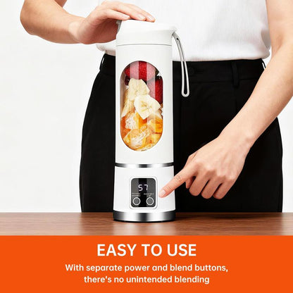 【2026】 Best Portable Juicer Blender with Smart LED Display, Diet-Friendly and Leak-Proof Design, Ideal for Smoothies, Juices, Shakes & Healthy Lifestyle, Mini Personal Smoothie & Juice Maker Cup for Travel, Gym & Kitchen